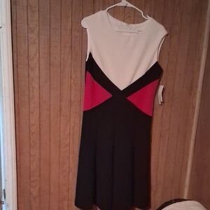 Elegant Studio One Black and Red Women's Dress